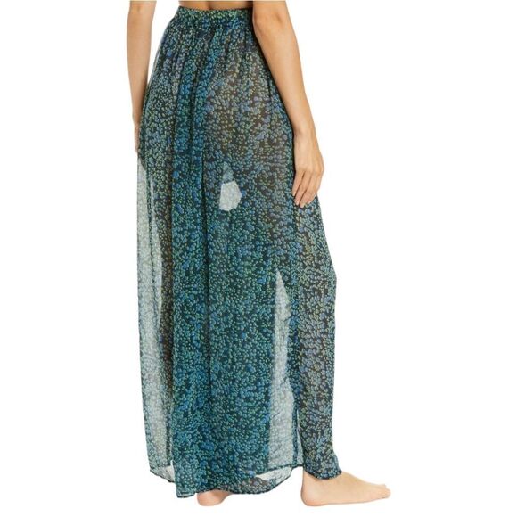 NWOT FREE PEOPLE Sleepin In Printed Chiffon Wide-Leg Pants S - Picture 7 of 11